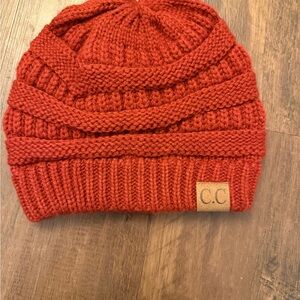 C.C Cozy Red Knit Beanie